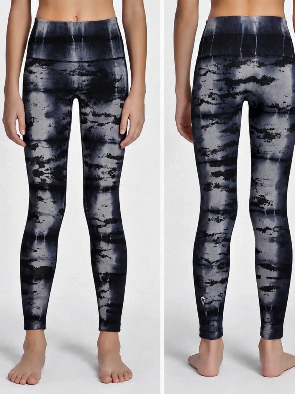 Ivivva Breathe Energy Seamless Tie Dye Leggings 2-Pair Lot Size 6